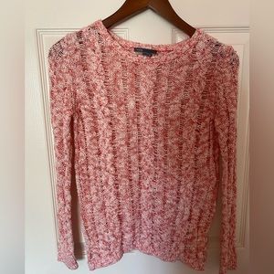 Fits XS/S VINCE red cotton airy sweater.